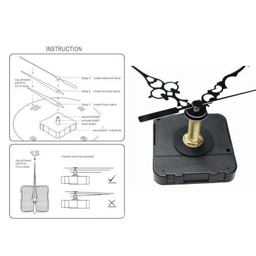 Quartz Clock Mechanism Kit,High Torque Clock Mechanism Replacement
