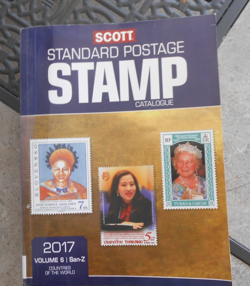 2017 Scott Postage Stamp Catalogue. Volume 6  San - Z. Ex Library   #02 SCOTTv6