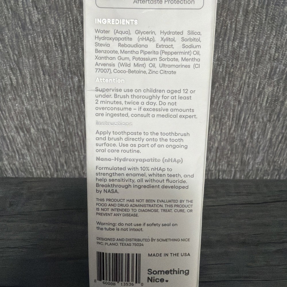 Zero Premium Toothpaste by Dentist Recommended Soft Mint Flavored