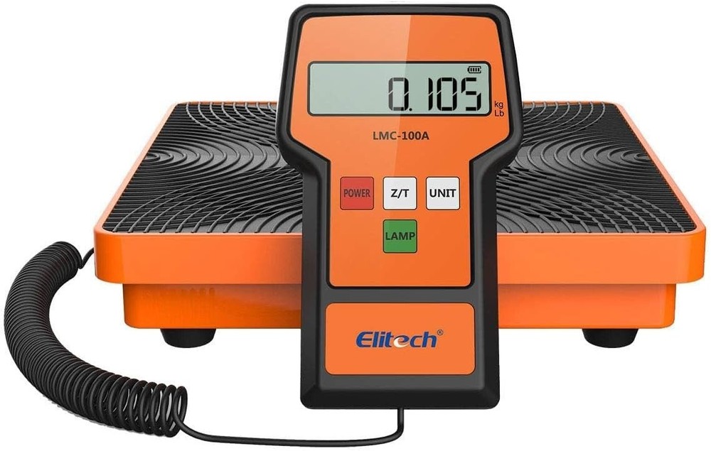 Portable 220Lbs Freon Charging Scale with Extra Large Display & Expert Support