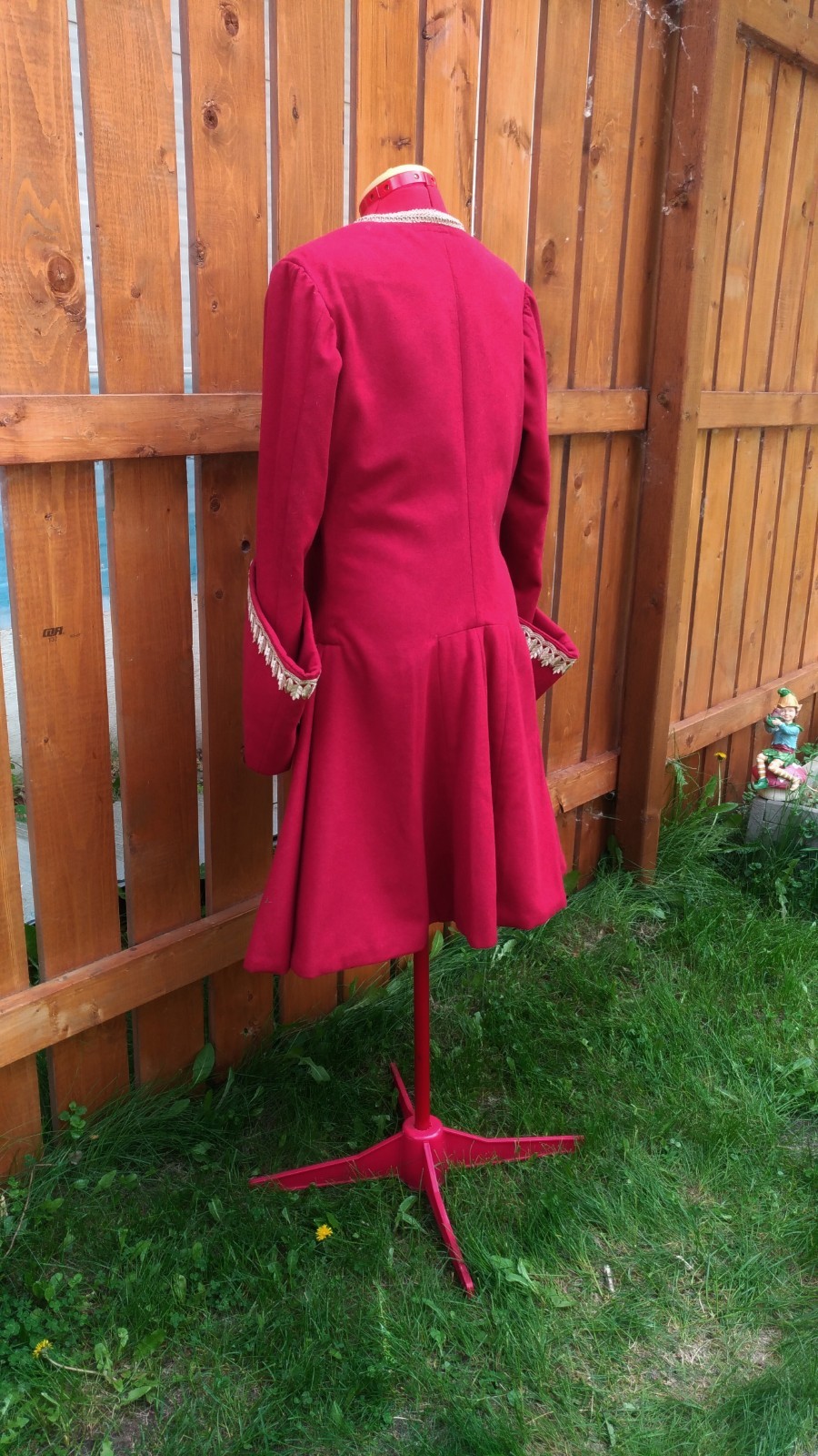 Rococo/Pirate/Captain 18th century Frock Coat, Red