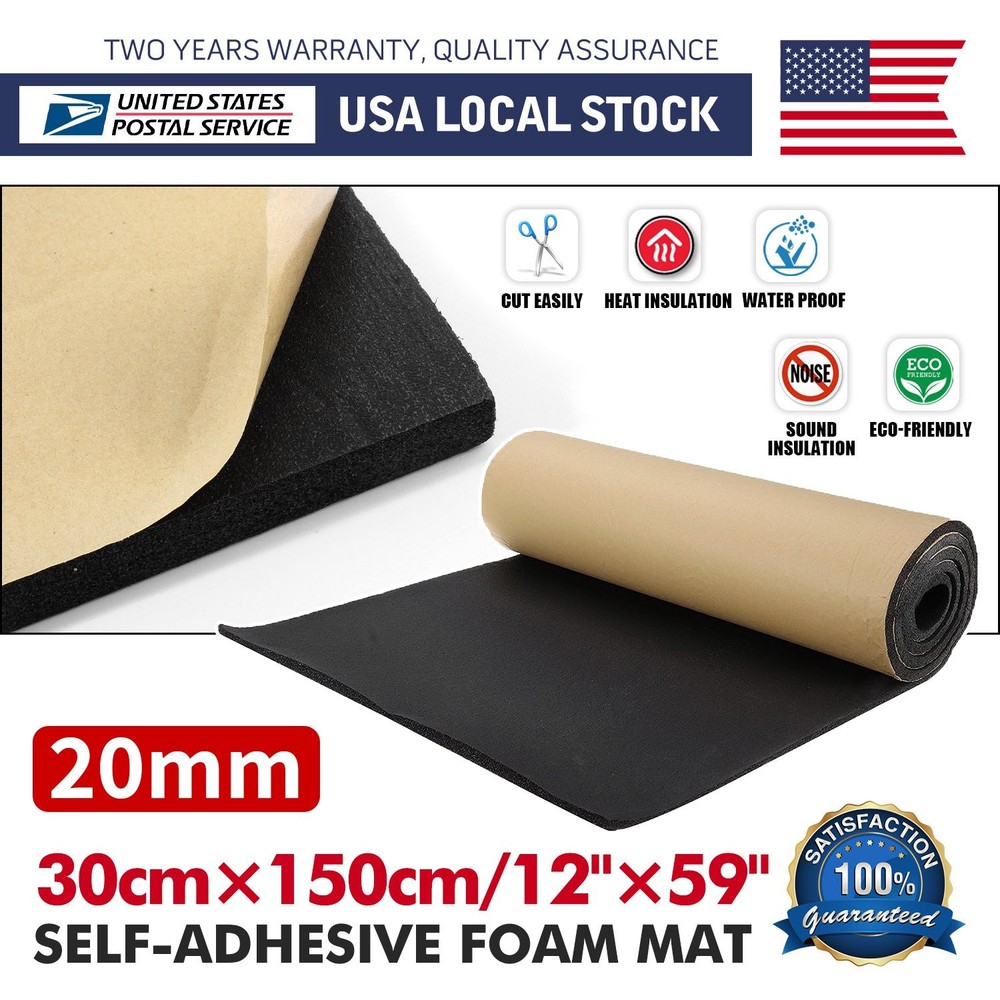 Foam Padding Sheets with Adhesive Backing - Self Stick Neoprene Insulation Foam