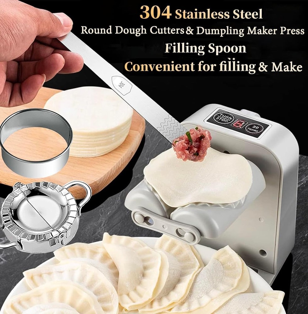 Electric Dumpling Maker Machine Rechargeable Auto with Accessories