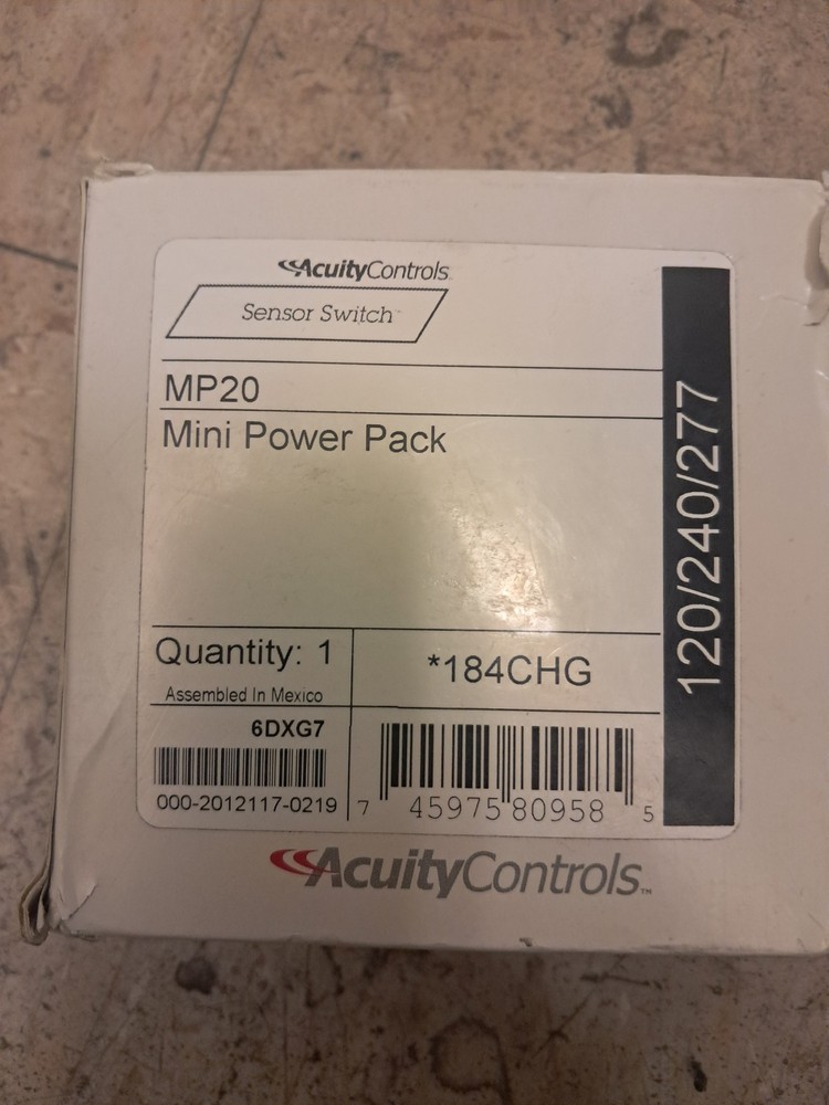 AcuityControls, Sensor Switch, MP20, Mini Power Pack