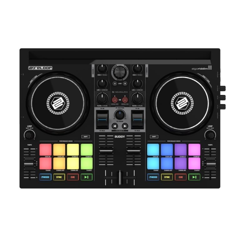 Reloop BUDDY Compact 2-Channel DJ Controller for Algoriddim djay