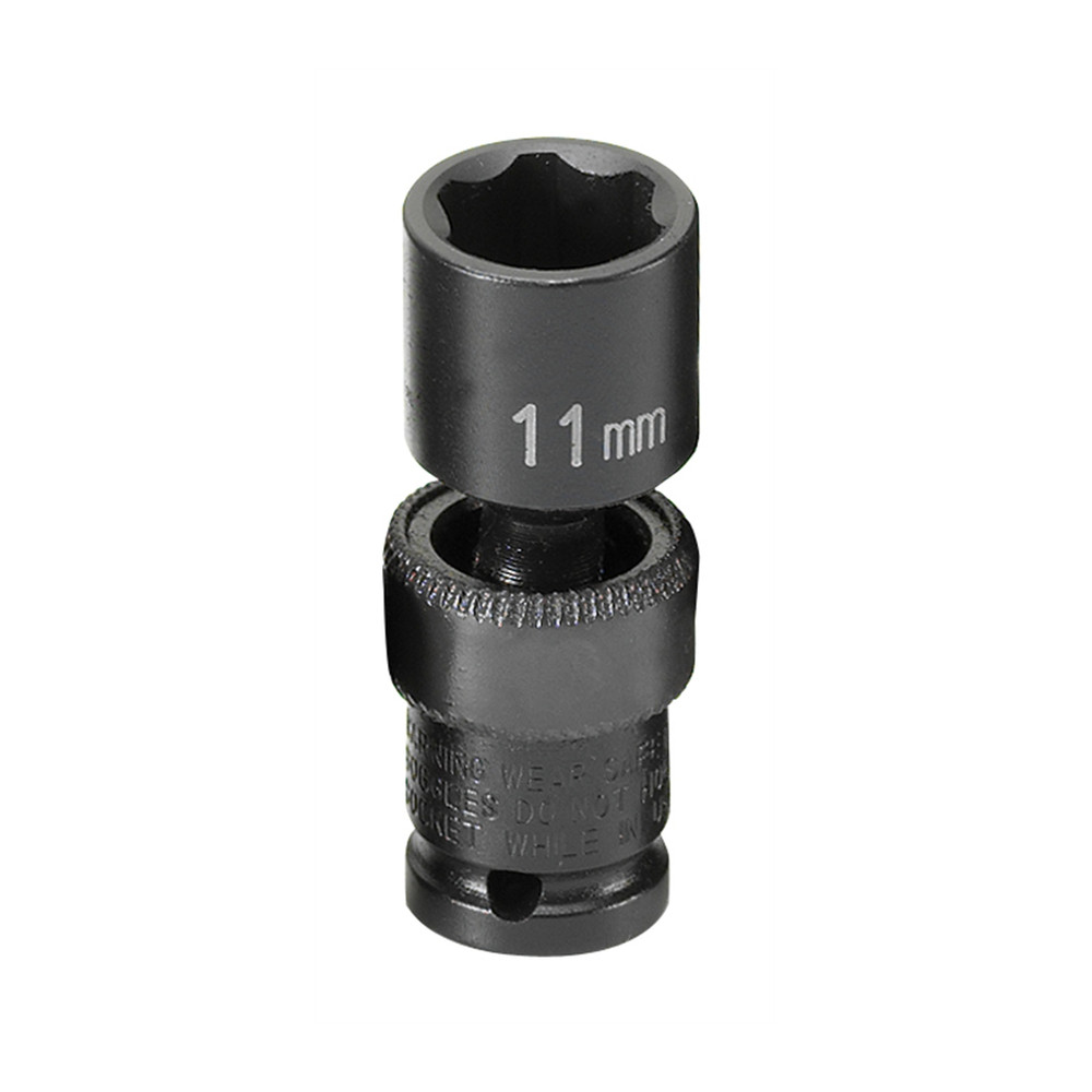Grey Pneumatic 1/4" Surface Drive x 11mm Standard Universal Socket