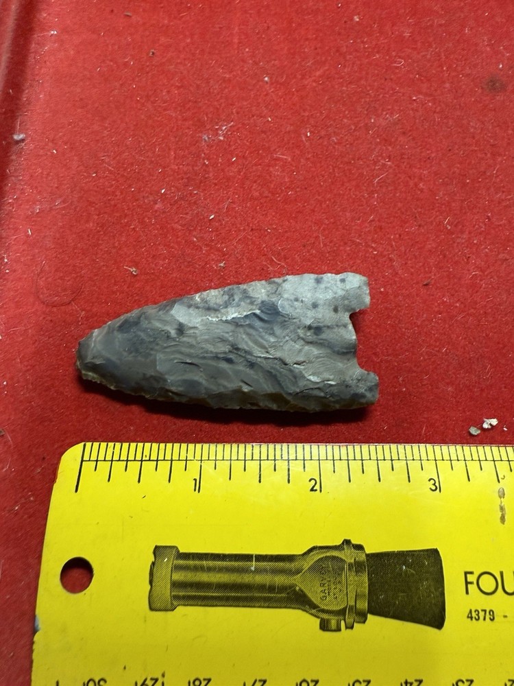 Knapped Clovis Flint Arrowhead