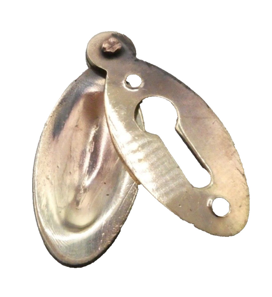 Vintage solid brass escutcheon (ML787)