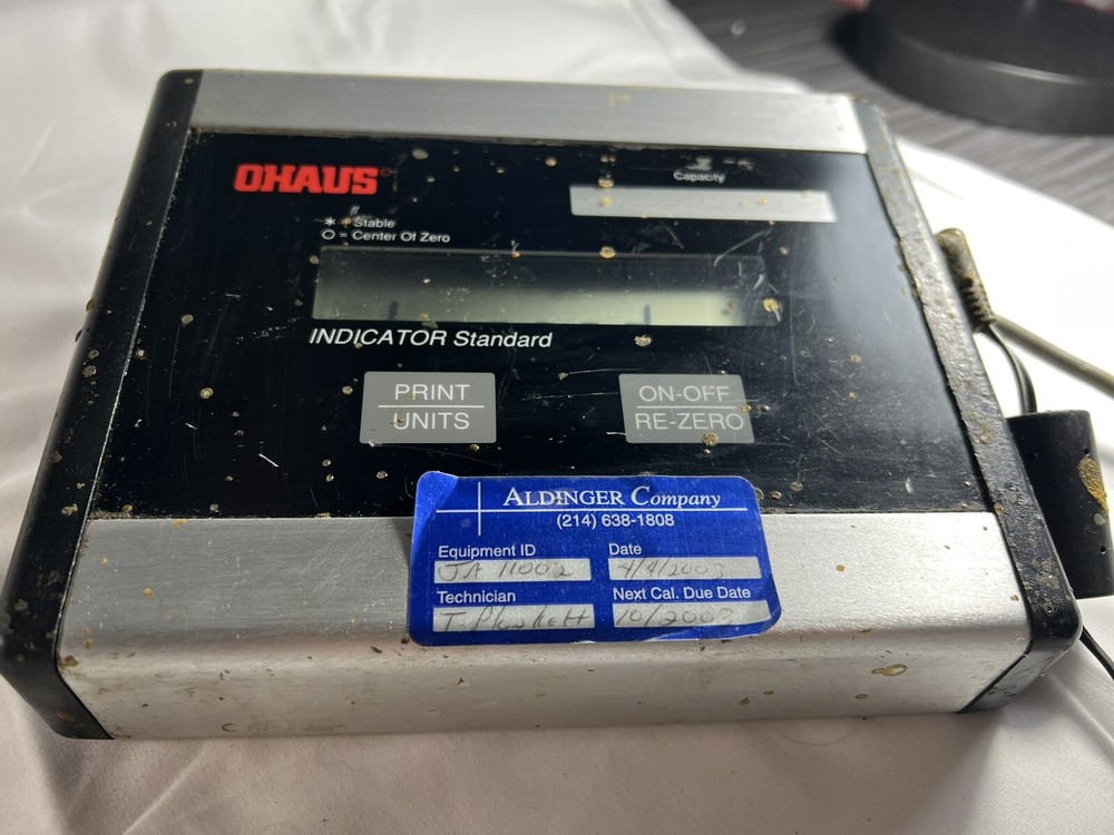 OHAUS 15S Digital Readout & Power Adapter only, error 14 on screen