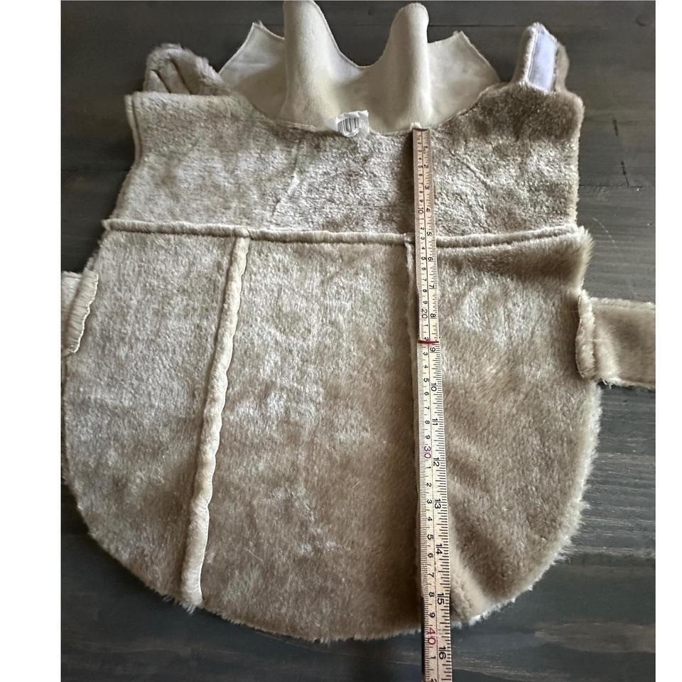 Companion Road Pet Fashion Faux Suede Shearling Dog Coat Size M