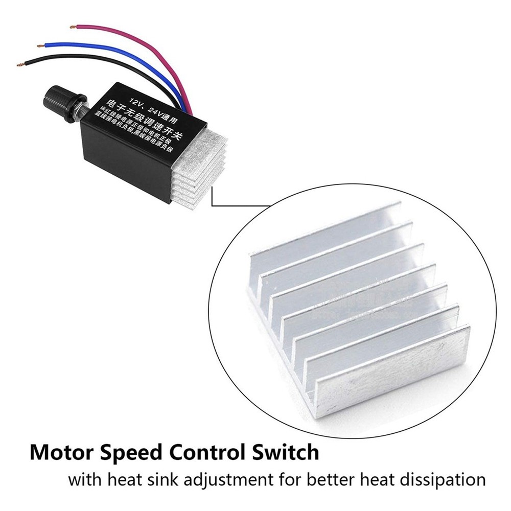 1Pc motor speed controller DC 12V / 24V 10A motor speed controller switch for A7716