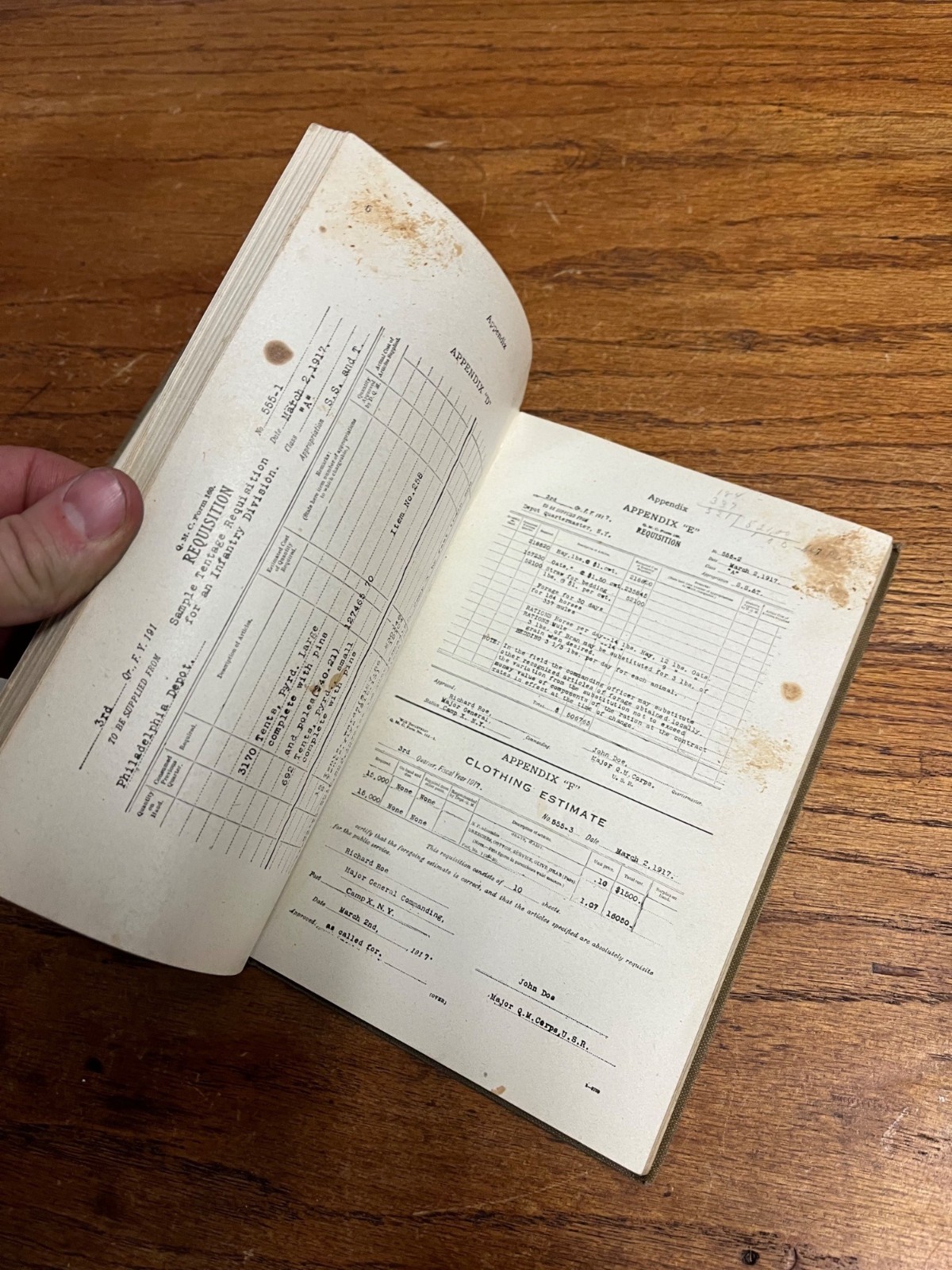 Vintage WWI Field Quartmasters Handbook 1917 Havery Military Series US Army Book