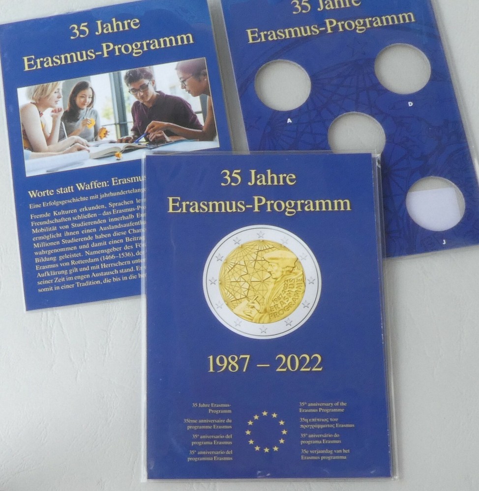 Lighthouse Coin Card for 5x2 Euro 2022 Erasmus Program