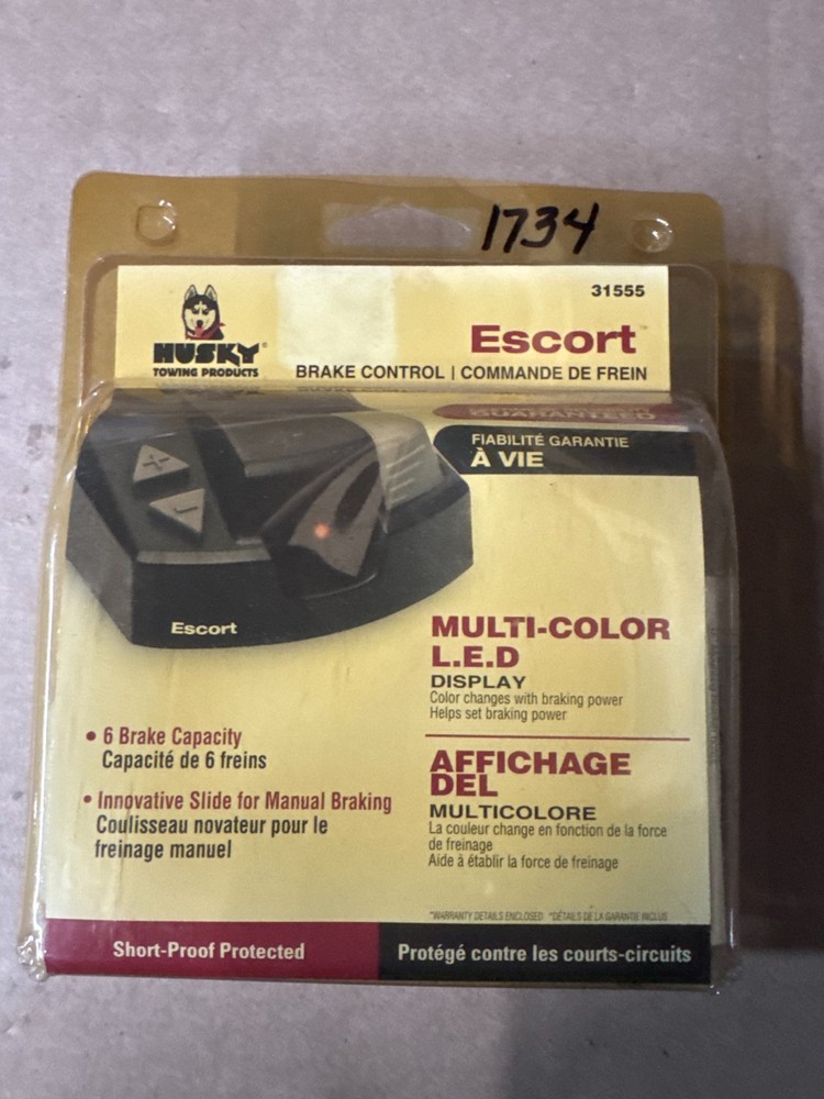 Husky Towing 31555 Escort BRAKE CONTROLLER