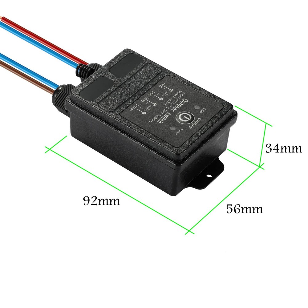 Wireless Relay Switch 12V Remote Control Switch DC12V/24V/48V/72V 30A Relay w...