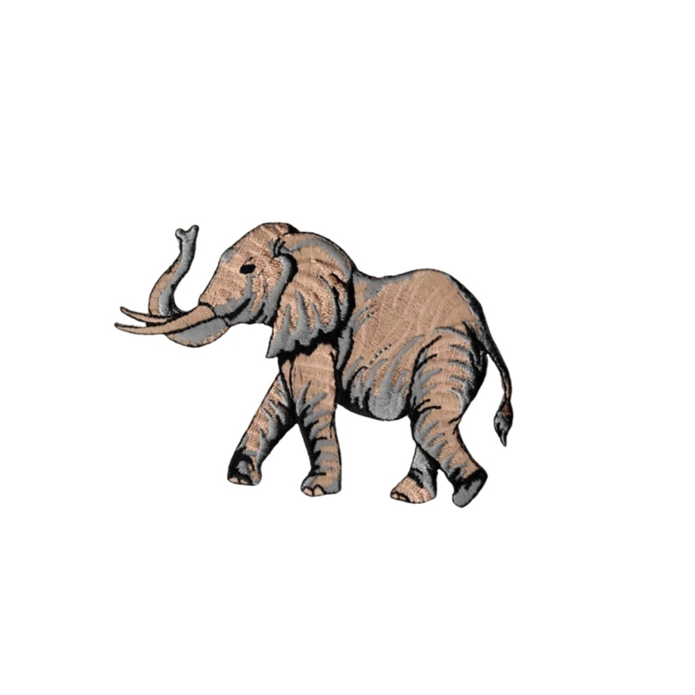 Large Elephant Animal (2-Pack) Iron On Patch