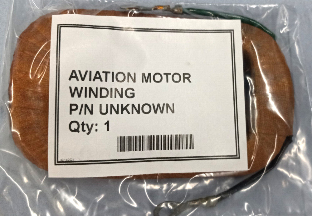 AVIATION MOTOR WINDING P/N UNKNOWN