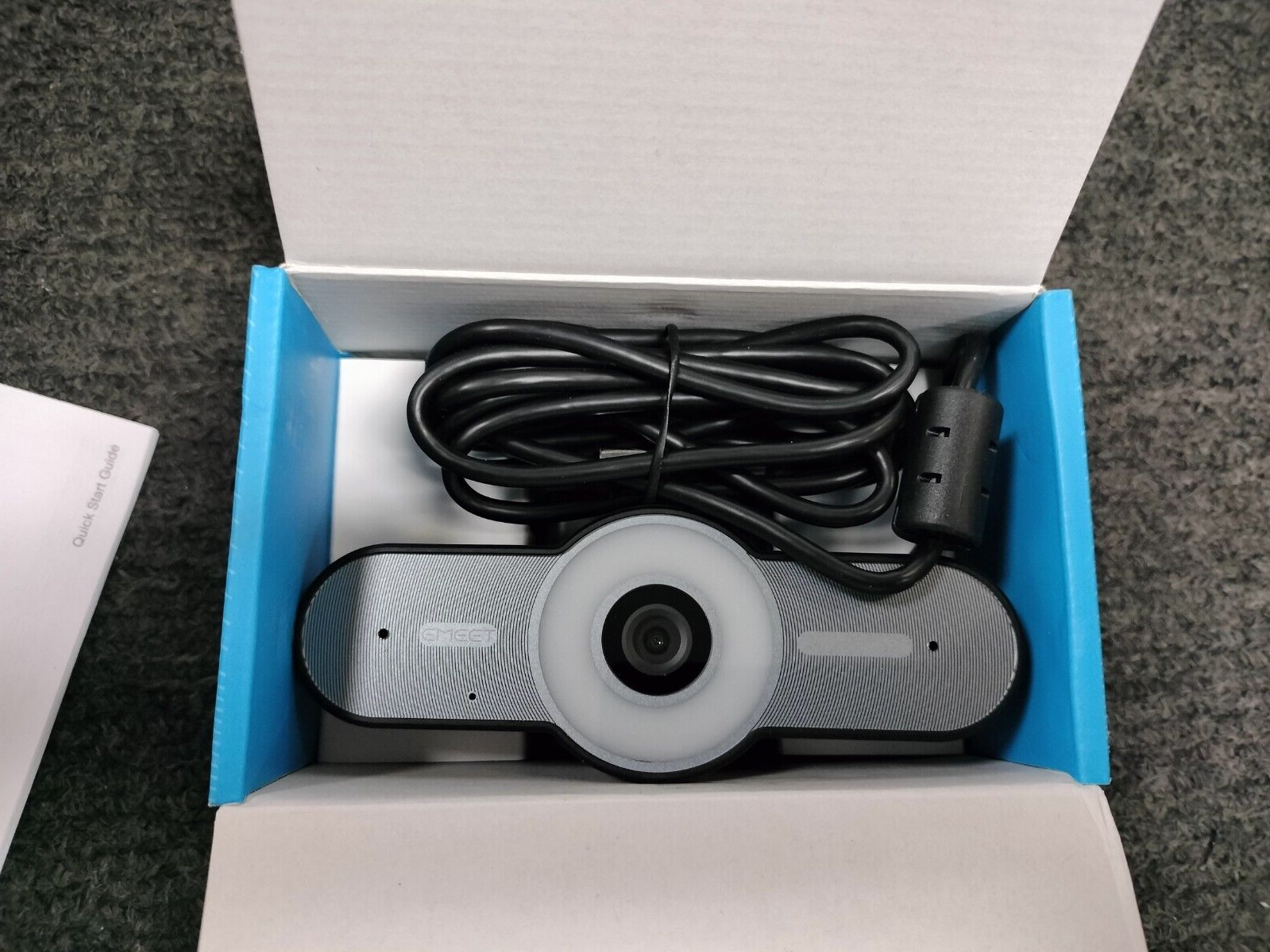 EMEET C970L HD 60FPS w/ Ring Light Autofocus Streaming Web Camera *OPEN BOX*