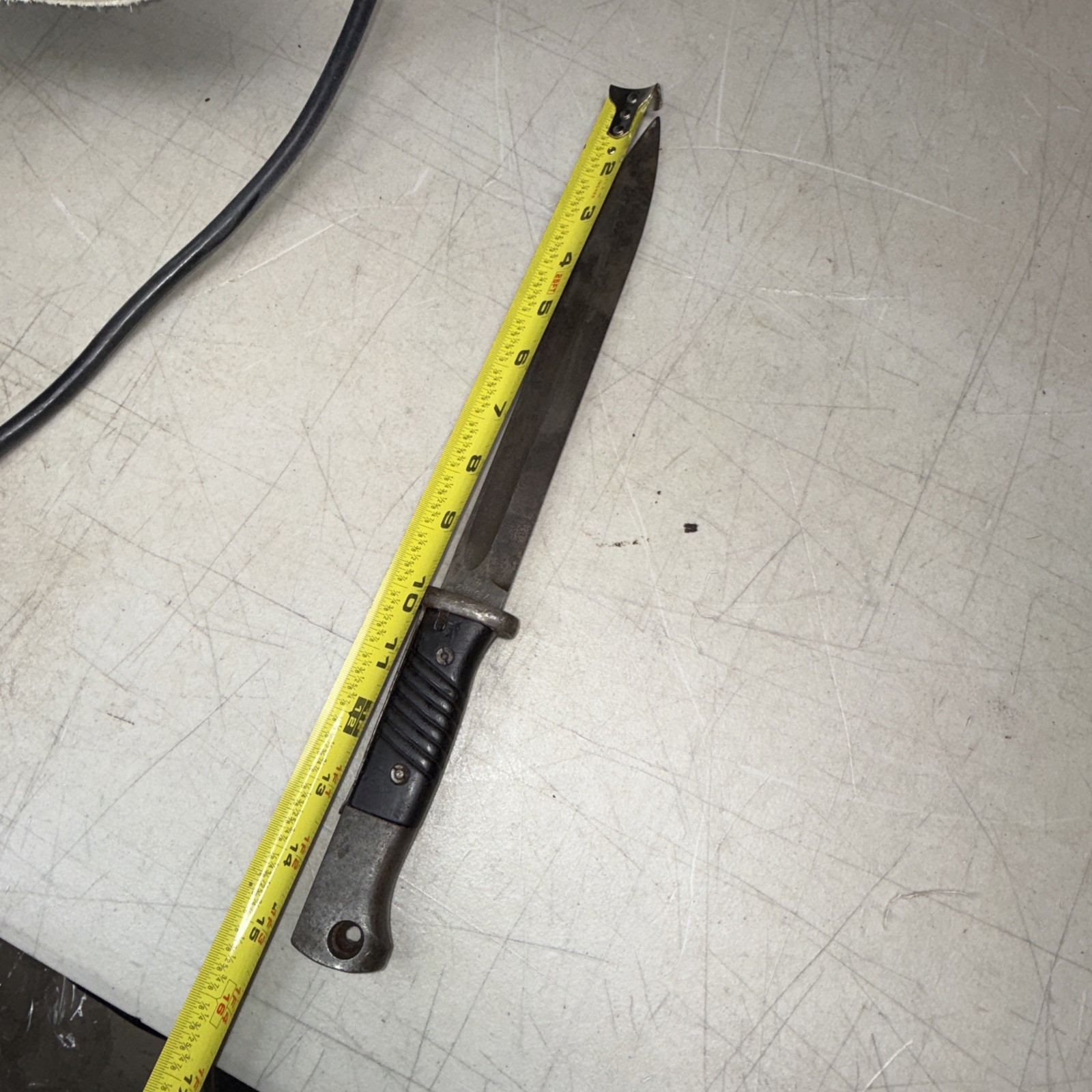 German WW2 K98 Bayonet Carl Eickhorn Mfg 1942 cof Bakelite Grips