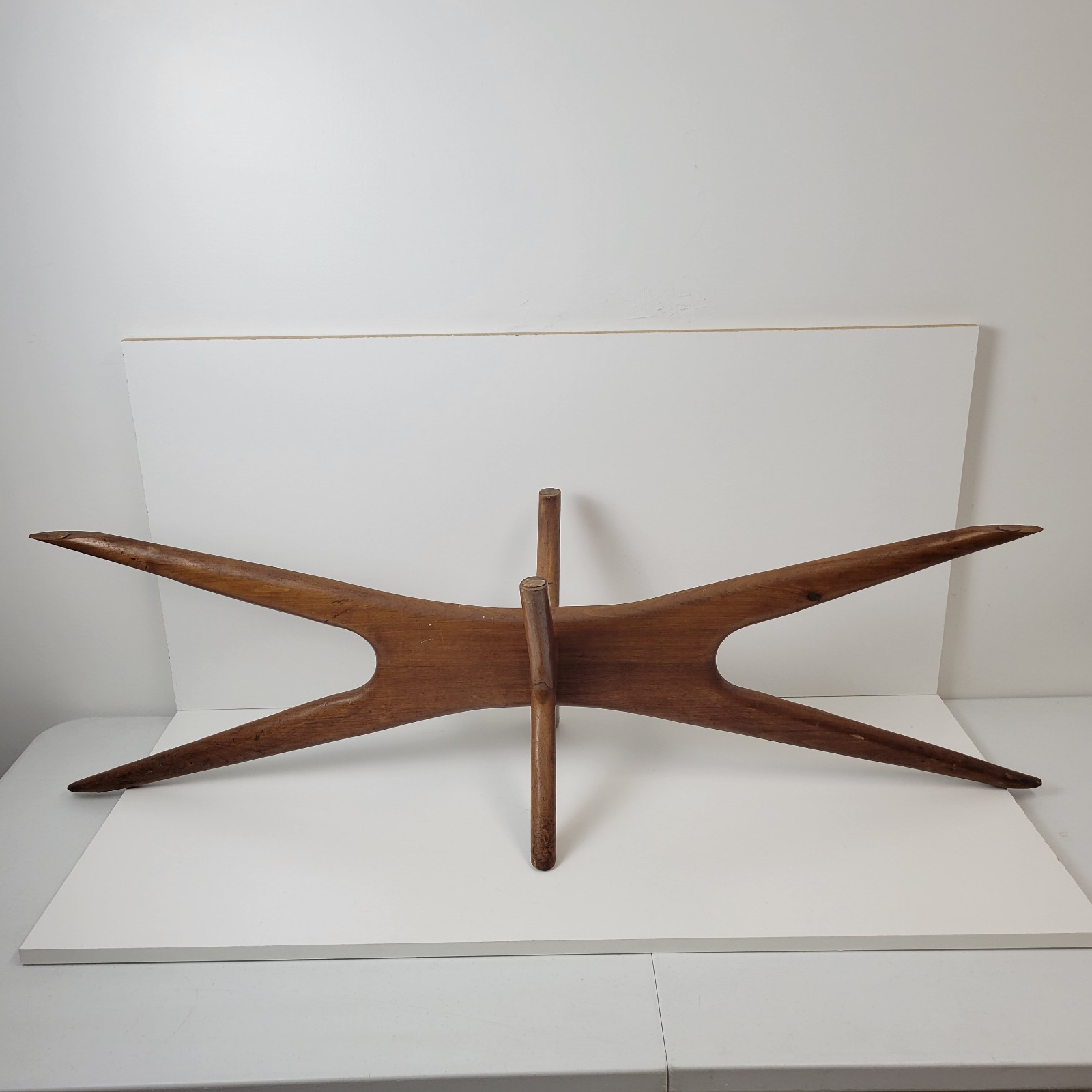 Vintage Adrian Pearsall Mid Century Walnut Jacks Coffee Table
