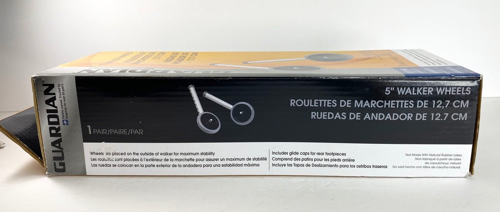 Medline Guardian Front Walker 5" Wheels - one pair