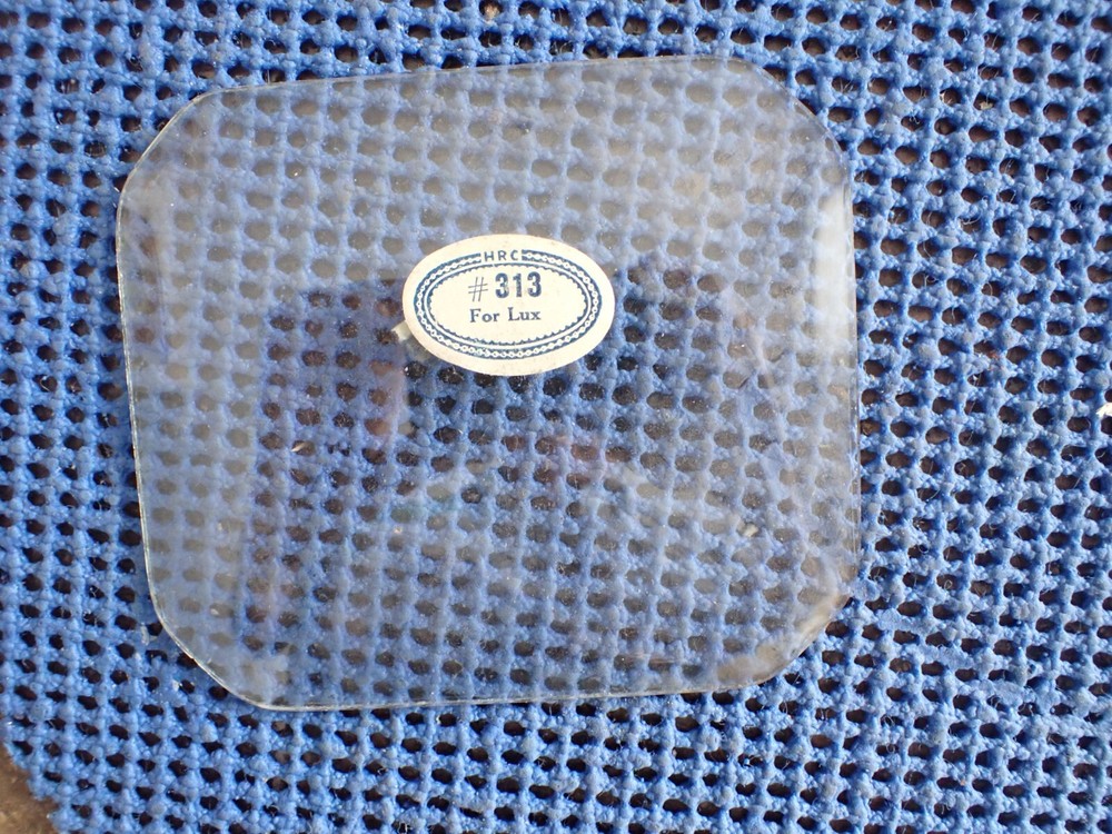 LUX 313 RECTANGULAR CURVED CLOCK GLASS  PART B