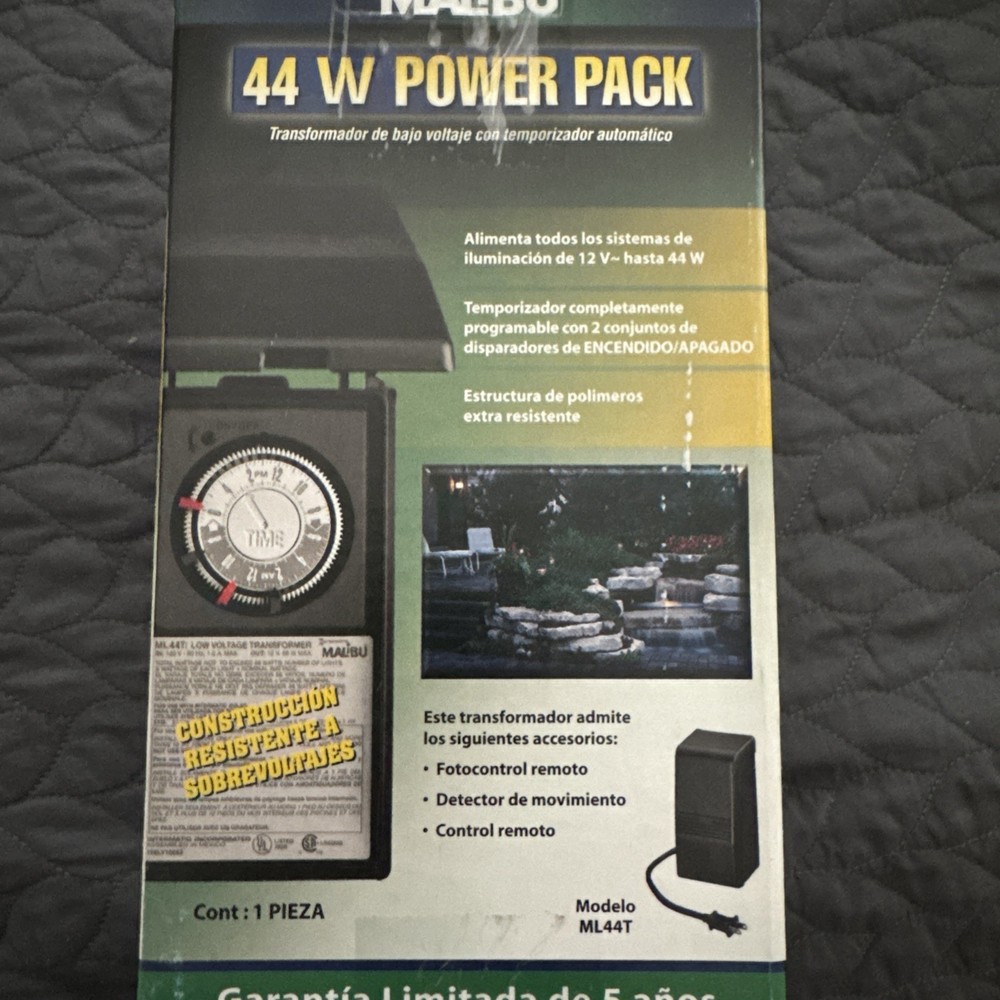 Malibu Intermatic ML44T 44 Watt Low Voltage Landscape Lighting Transformer Timer