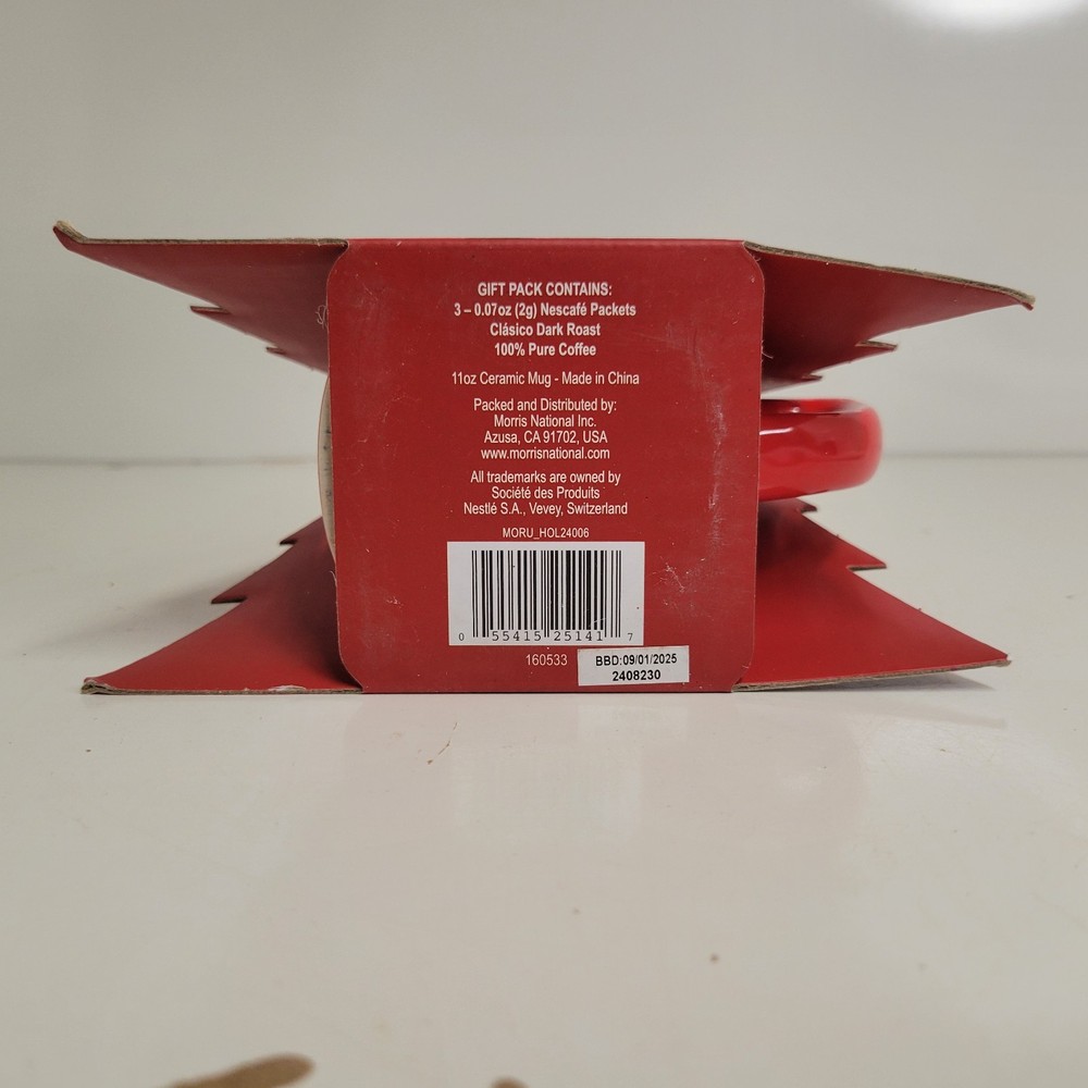 Nescafé Nescafe Gift Pack Coffee Mug & Dark Roast Packets Inside