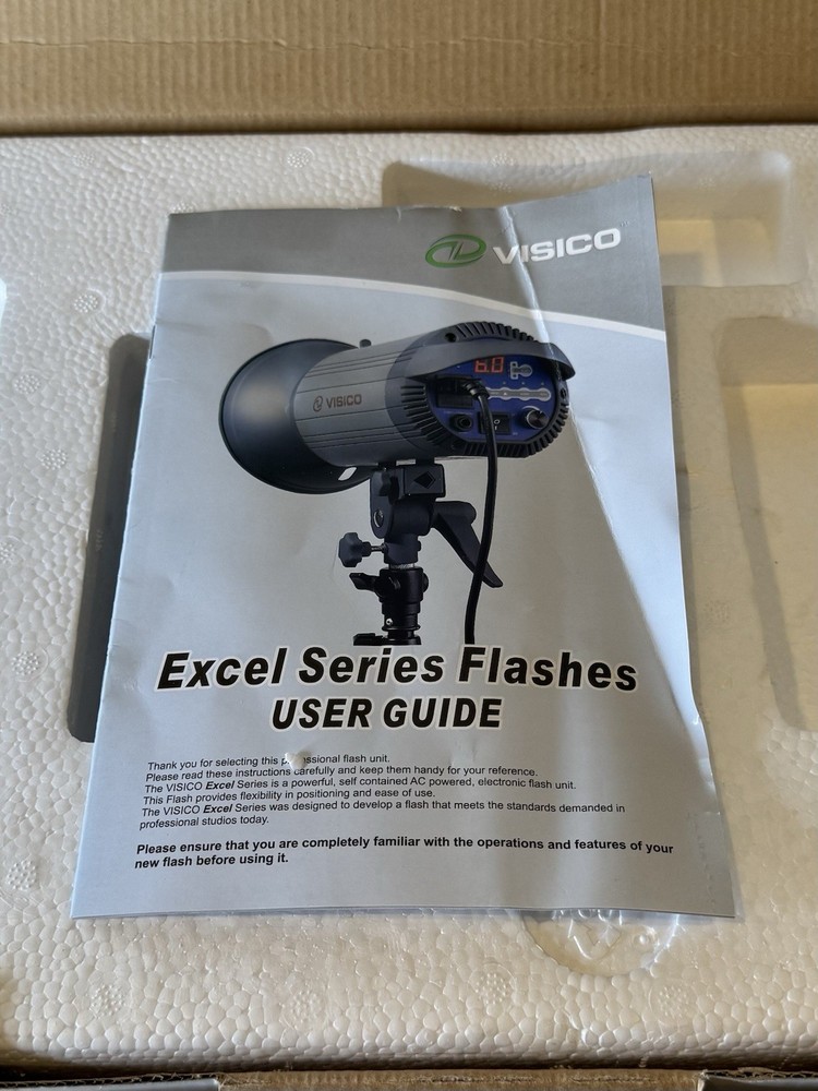 Visico Excel VC300 Plus Studio Lighting and Flash - NEW - *Read*
