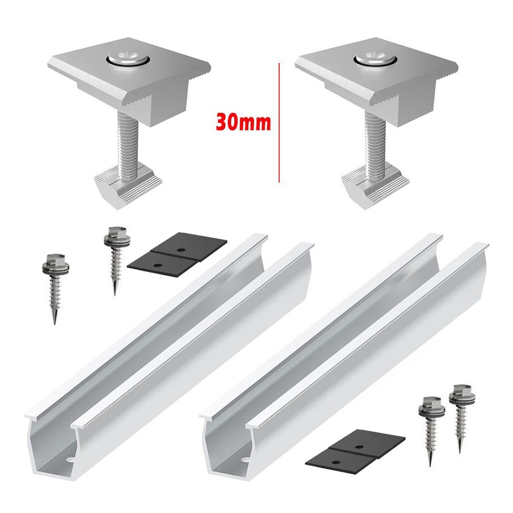 Solar Panel Mount Bracket Rails Clamp Fastening Module Mount Mounting PV5846