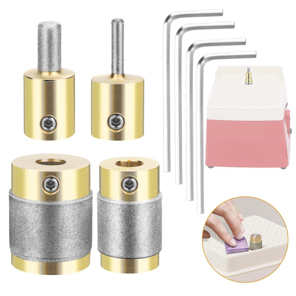 4PCS Diamond Bits for Stained Glass Grinder, High Quality Grinding Accessory
