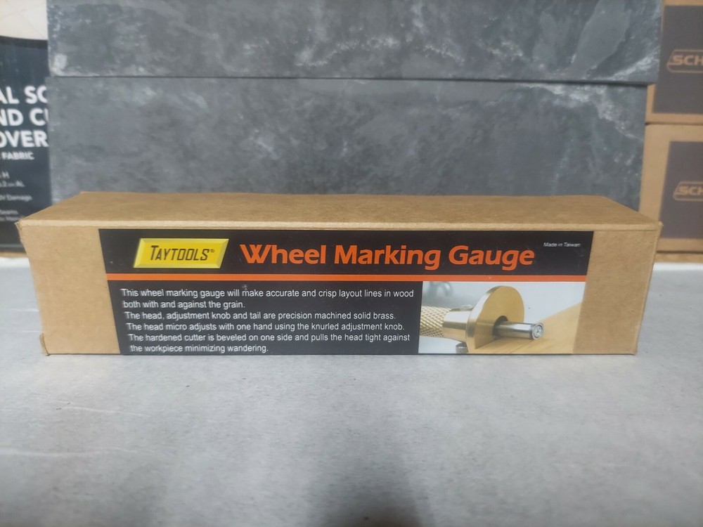 Taytools MGB Solid Brass Wheel Woodworking Precision Marking Cutting Gauge