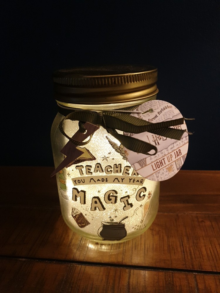 Harry Potter Light Up Jar 5" Teacher Gift