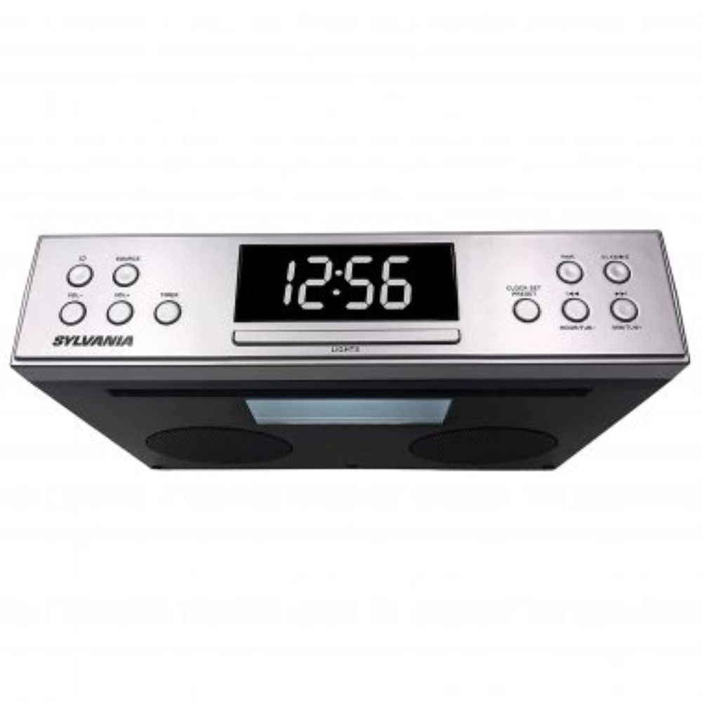 PROSCAN Under Cabinet Bluetooth FM Clock Radio Music System