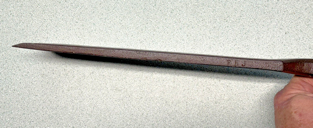 Antique Signed Blacksmith Hand Forged Siding Slick Chisel Wood Shingle Tool