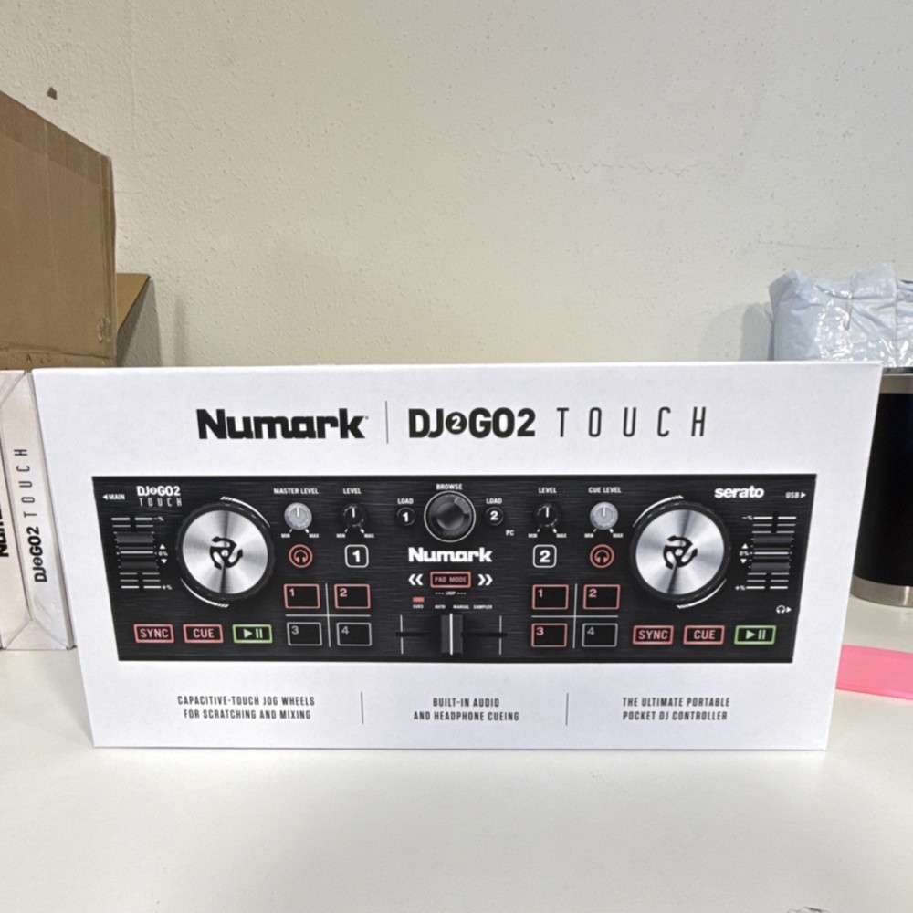 Numark DJ2GO2 Touch Portable Double Deck Controller Touch-Capacitive Jog Wheels