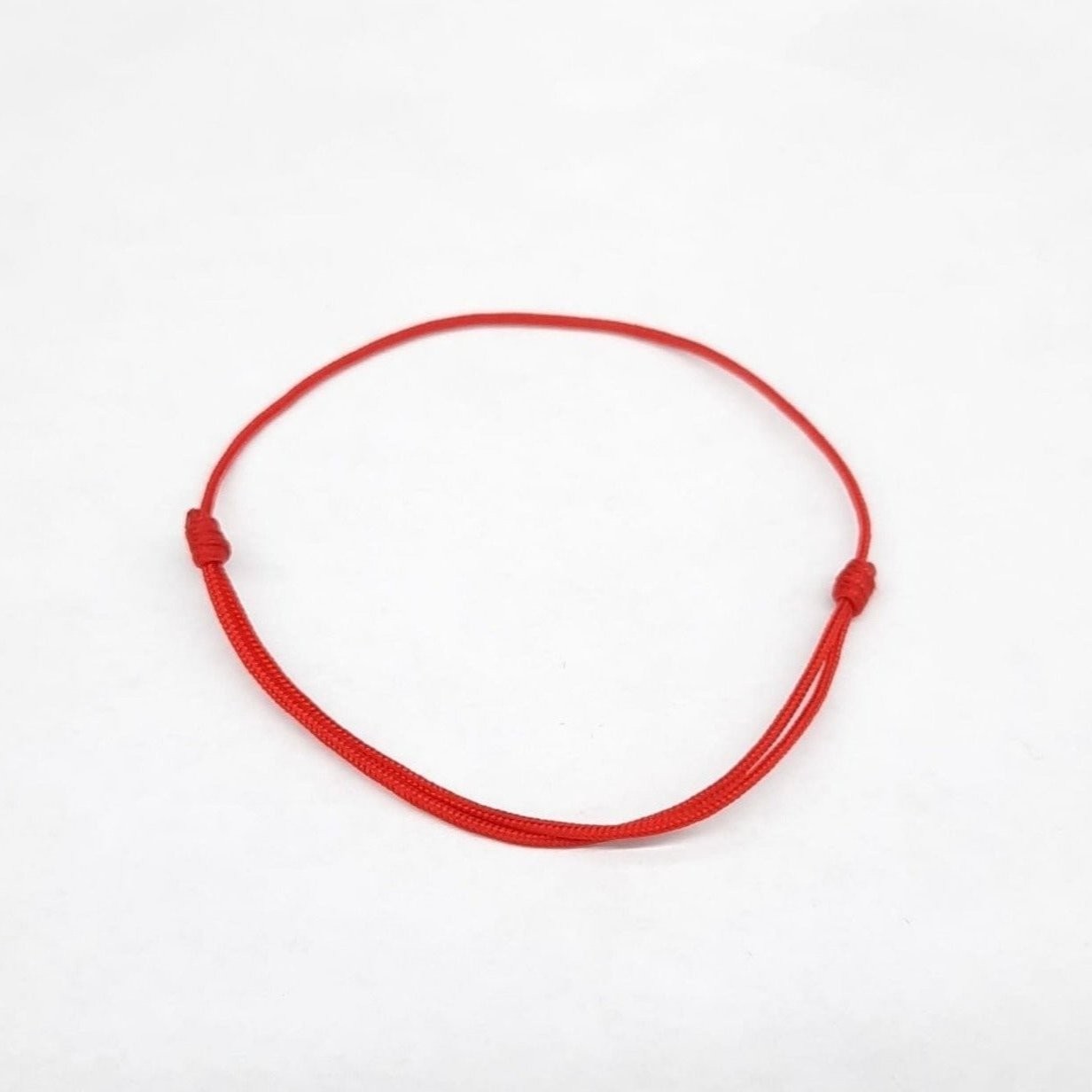 Hand Made Red Thread Adjustable Bracelet | Red String Lucky Bracelet | Simple