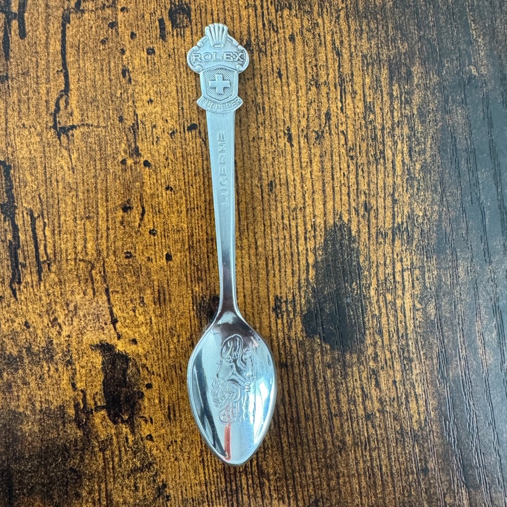 Lucerne Rolex Bucherer Silver Plated Collectable Spoon