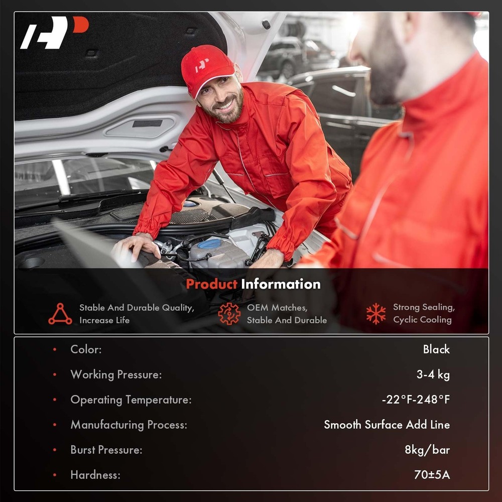 A-Premium 2-Pack Lower & Upper Side Radiator Coolant Hoses Compatible with Fo...