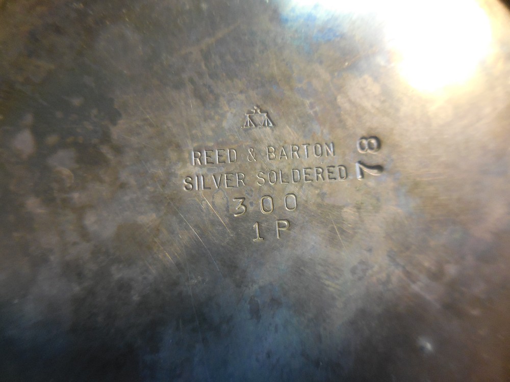 Vintage Reed & Barton Silver Soldered Jug Pitcher 300