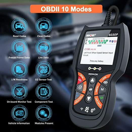 INNOVA 6030P OBD2 Scanner Code Reader Engine ABS Battery Check Diagnostic Tool