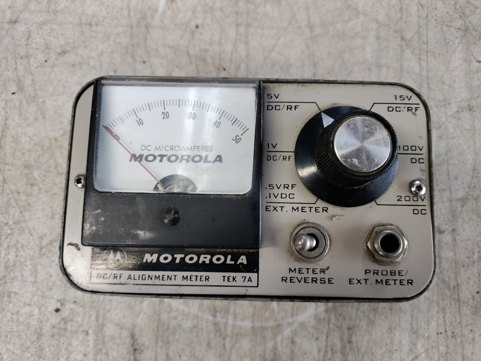 MOTOROLA TEK 7A DC/RF ALIGNMENT METER RADIO TEST UNIT