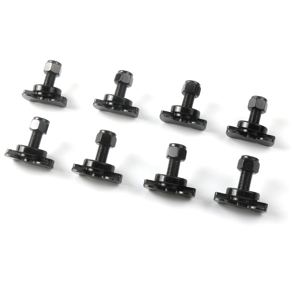 8PCS L-Track Double Lug Threaded Stud Nut Fitting Tie Down for RV Camper