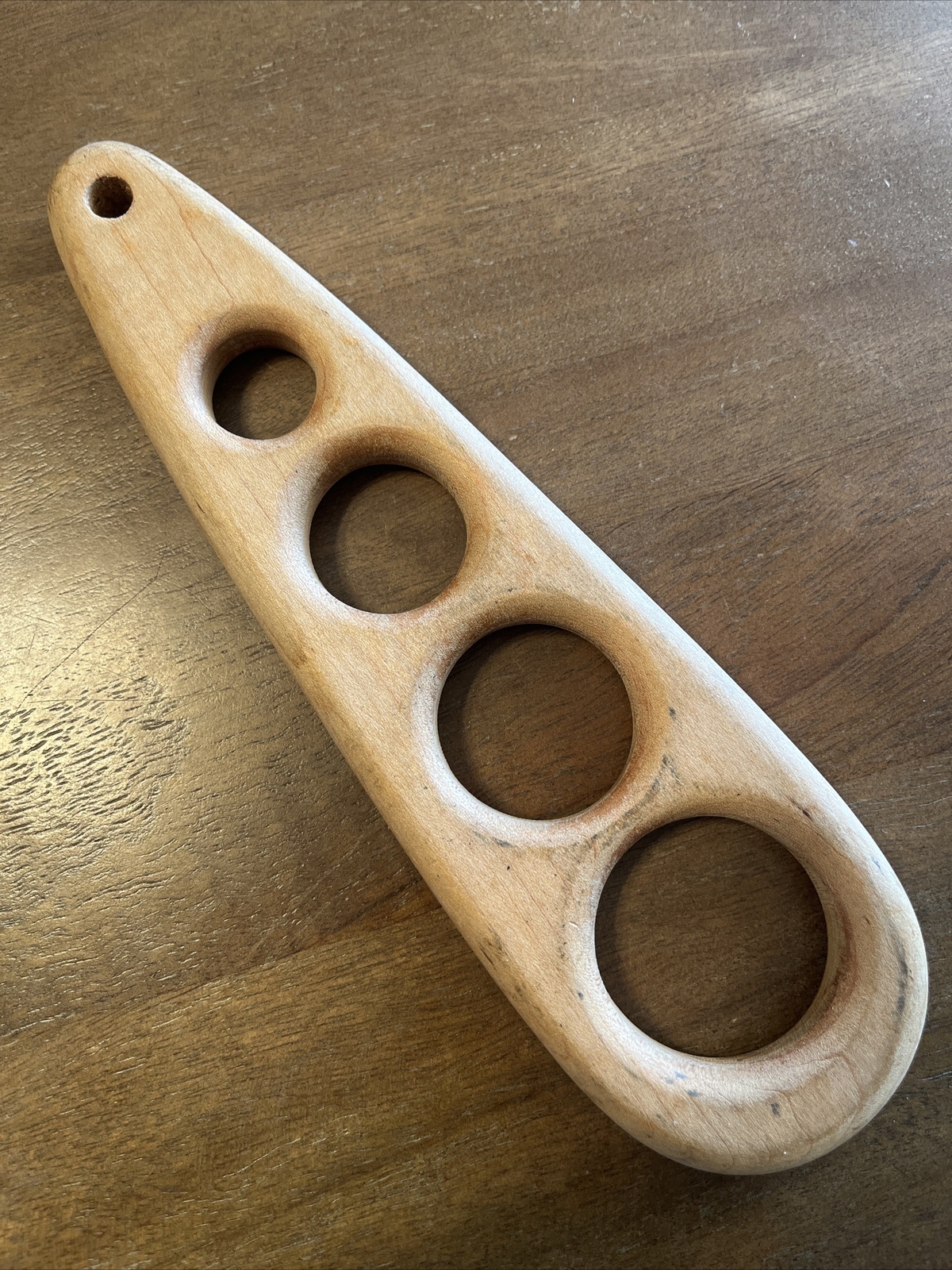 KNOCK ON WOOD Vintage 1980 Wooden Pasta Serve Measure