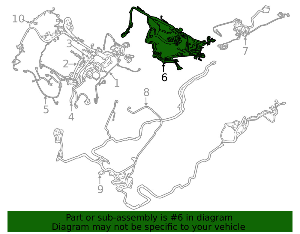 Genuine Ford Wire Harness FP5Z-14401-H