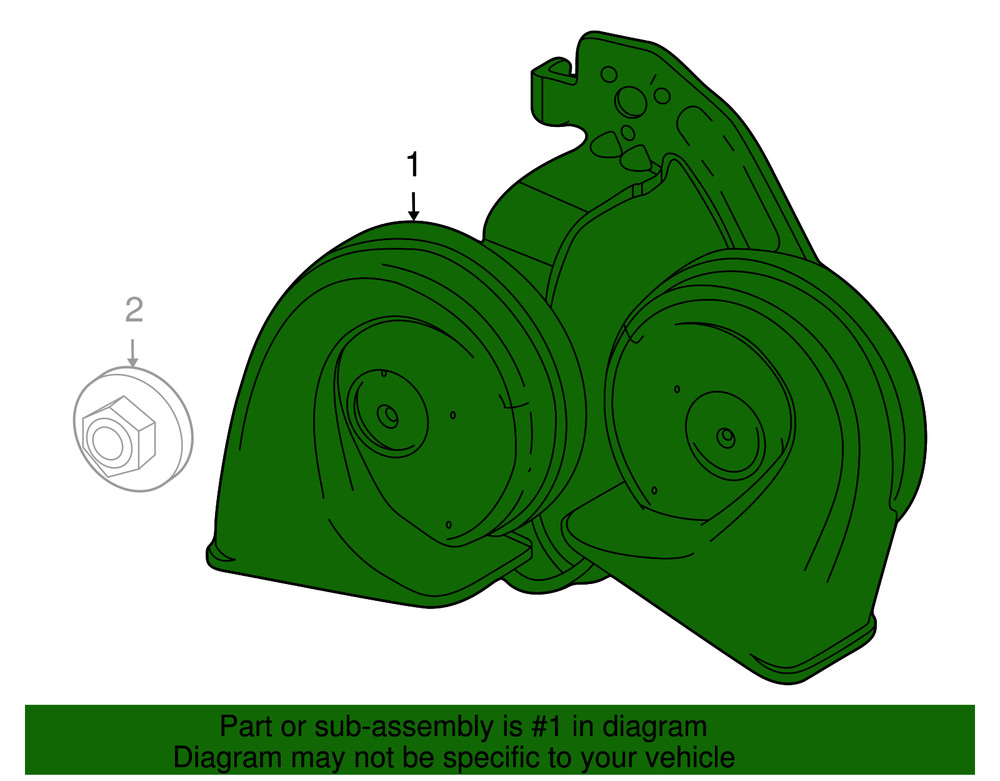 Genuine GM Horn 42390992