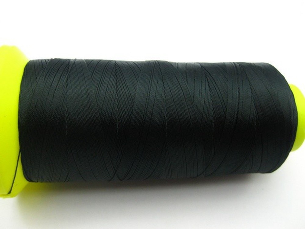 One Spool Black Nylon Beading Weaving Sewing Thread Cord String Size 210D