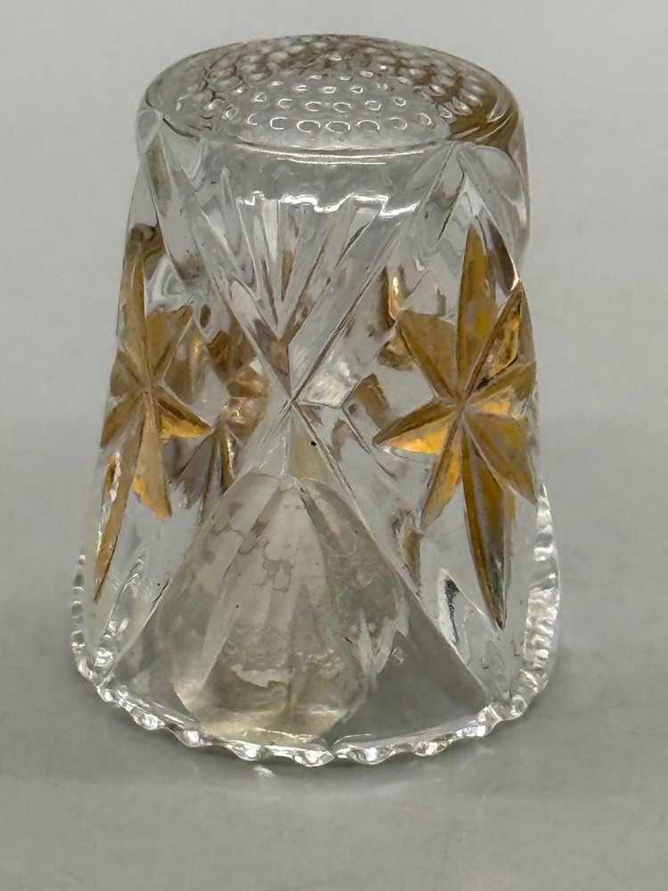 Vintage German Cut Glass Thimble