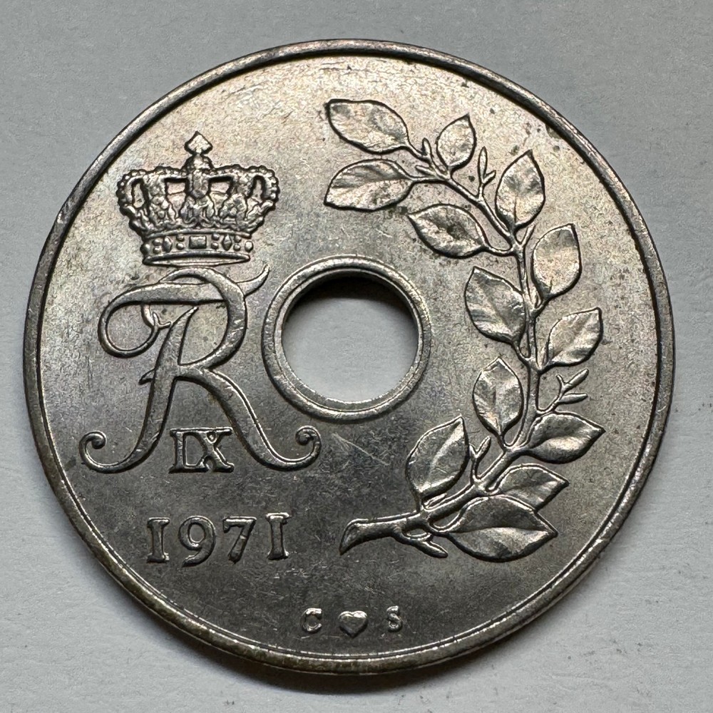 1971 Denmark 25 Ore - Coin #C-032