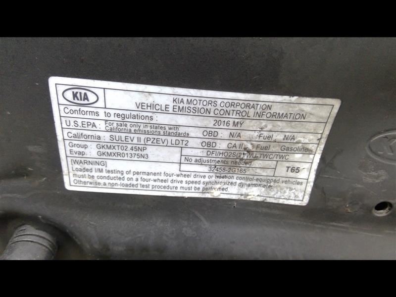 SPORTAGE 2016 Glove Box 343409